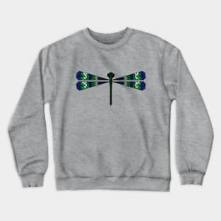 Dragonfly - Geometric Abstract Crewneck Sweatshirt